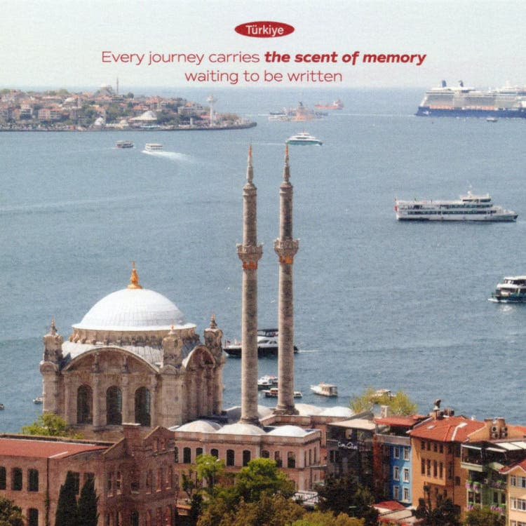 블루 모스크 사원 디자인 엽서